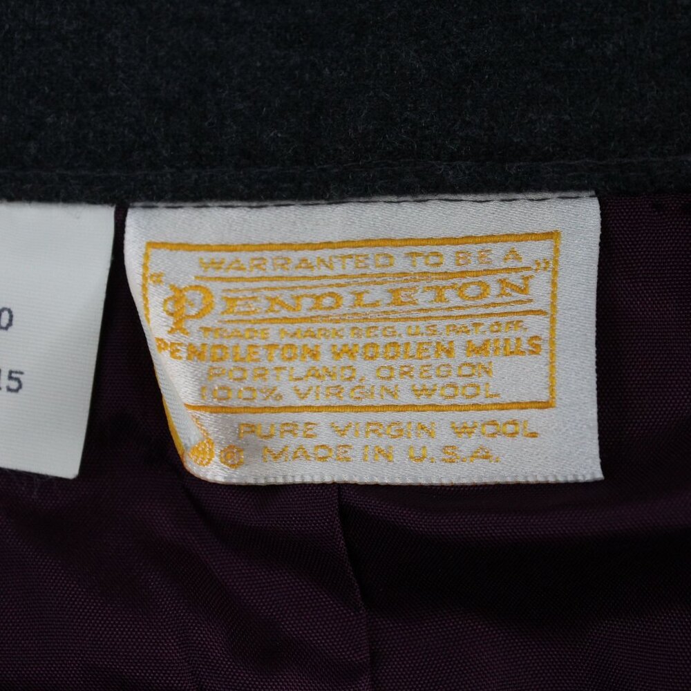 NWT Pendleton Womens Size 12 Modest A-Line Skirt Gray 100% Wool Everyday Wear - Picture 9 of 11